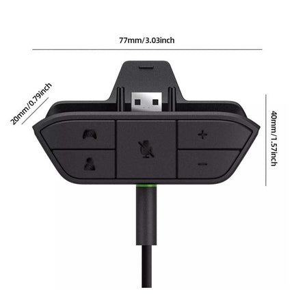Stereo Headset Adapter Headphone Adaptor Converter for Xbox One Game Controller