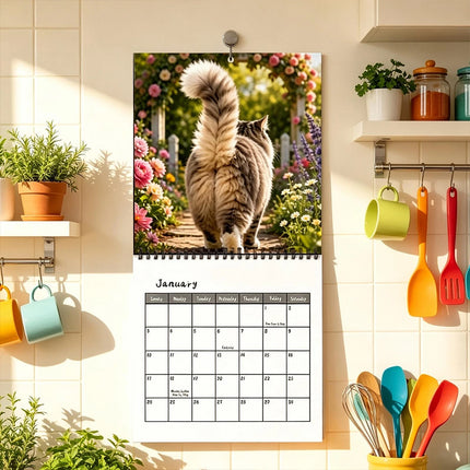 2027 Funny Animal Butts Wall‑Hanging Calendar, Hilarious Novelty Gag Gift