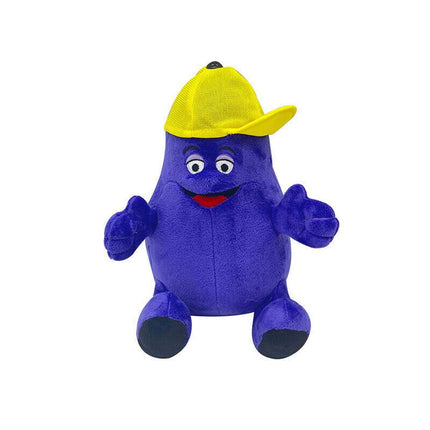 22cm Grimace Shake Yellow Hat Plush Doll High-quality Short Plush Ideal Gift For Kids