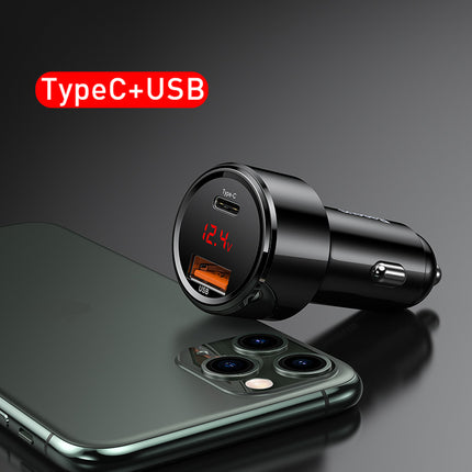 Baseus 45W Fast Charging Car Charger PD3.0 USB Type-C Cigarette Lighter Adapter