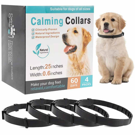 Calming Collar for Dogs/Cats 4 Packs Pet Pheromone Collars Dog Cat Calming Collar