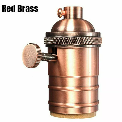 E27 Vintage Retro Edison Screw Bulb Socket Lamp Holder Light Base With Switch