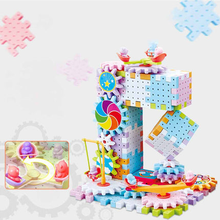 Electric Gear Building Block Toys gift for Kids