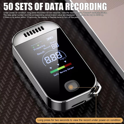 Police Professional LCD Digital Breath-Alcohol Tester Breathalyser Self Analyzer