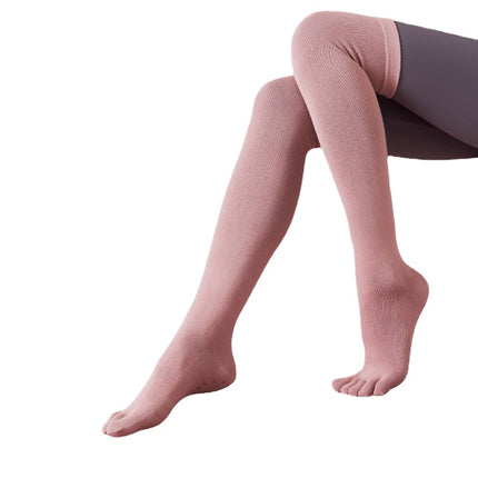Women's Long Toe Split Non-Slip Yoga Socks for Fitness & Pilates