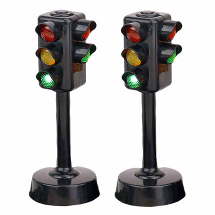 Early Learning Simulation Street Model Kids Gift Traffic Sign Light Toy