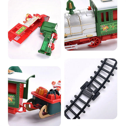 Christmas Tree Train Set - Musical Track with Lights & Santa Decor