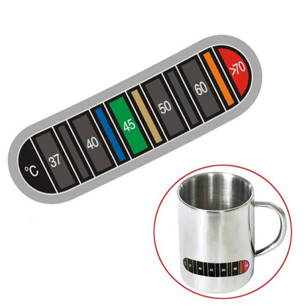 1x Coffee Temperature Strip Sticker, Milk Jug Thermometer Sticker for Cappuccino Latte Art