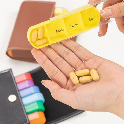 28 Grids 7 Day Weekly Pill Box, Tablet Storage Sorter Container Organizer