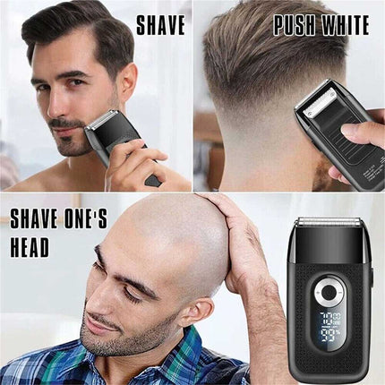 Electric Foil Shaver Reciprocating Cordless Razor Hair Clipper Beard Trimmer USB