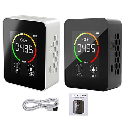 CO2 Meter Temperature Humidity Air Quality Monitor Carbon Dioxide Detector