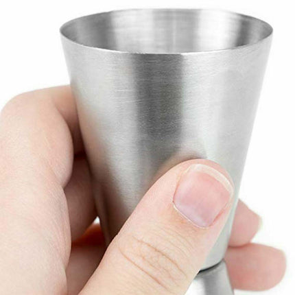 304 Stainless Steel Double Single Shot Measure Jigger Spirit Cocktail Drinks Cup