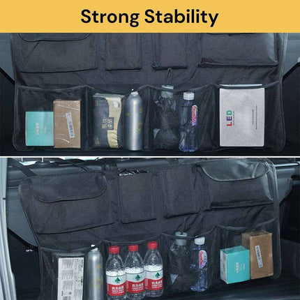 Car Back Seat Organizer Hanging Bag Travel Storage Holder For Tablet Tidy Pocket