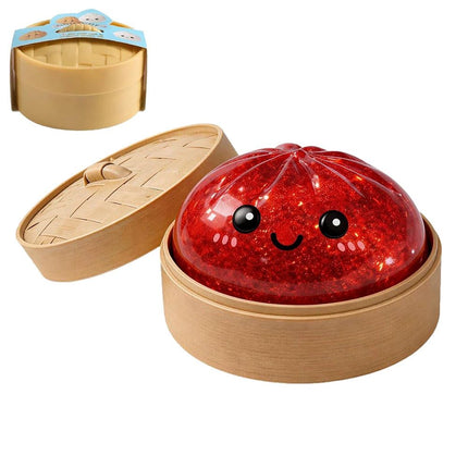 2 Pack Slow Rebound Steamed Bun Squishy Stress Relief Toy, Cute Squeeze Fidget Toy for Anxiety Relief, Random Color