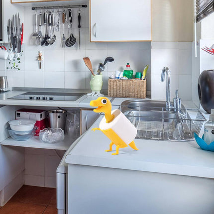 Dinosaur Shape Toilet Paper Holder Cartoon Tissue Storage Rack Paper Towel Stand