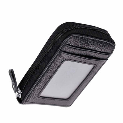 RFID Blocking Leather Wallet Coin Purse Credit Card Holder Men Women Anti-theft