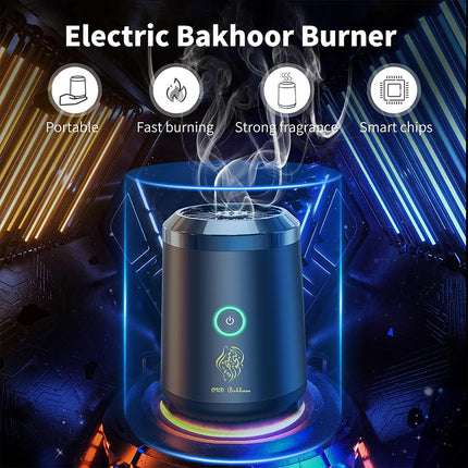 Mini Electric Incense Burner Portable Rechargeable USB Bakhoor Aroma Diffuser for Home Decoration