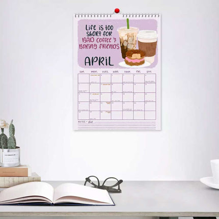 Here We Fu*king Go Again 2025 Calendar,Fucking Calendar 2025 Planner NEW