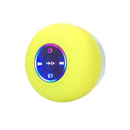 Waterproof Portable LED Wireless Bluetooth Speaker for Shower Bathroom Subwoofer