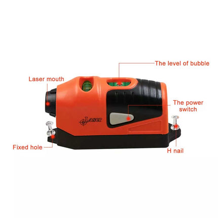 Mini Vertical Horizontal Laser Level Straight Level Line Measurement Gauge Tool