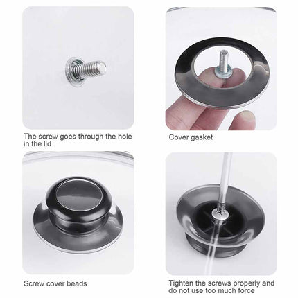 5pcs Replacement Pan Lid Grip Knobs Handle Cookware Lids Sauce Pan Pot