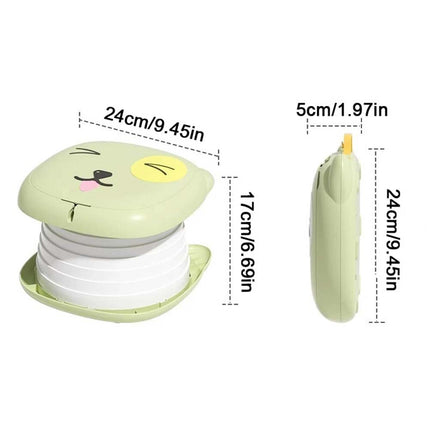 Training Potty Seat, Portable Folding Camping Toilet Chair, Travel Potty - Green