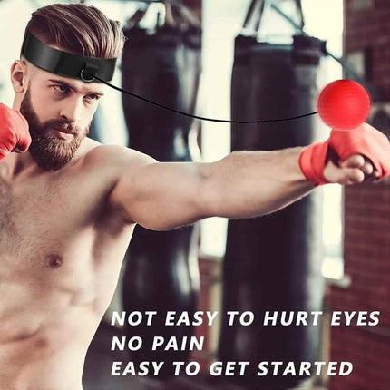 2 Pcs Boxing Reflex Balls with Adjustable String Improve Hand Eye Coordination Reaction Speed Training Gear
