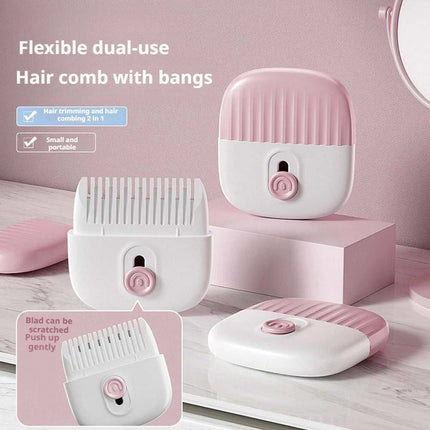 2 In 1 Hair Cutting & Styling Comb, Bangs Trimming & Broken Hair Finishing Tool for Home Grooming
