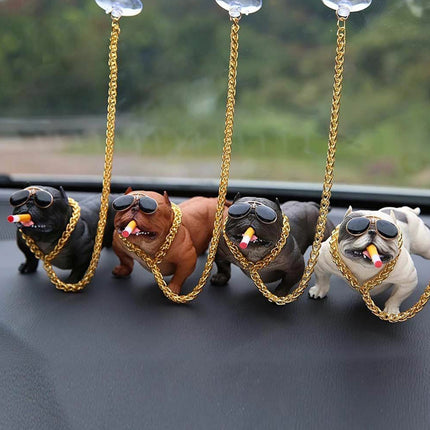 Pitbull Dog Car Interior Decoration Dashboard Ornament Fashion Funny Decor