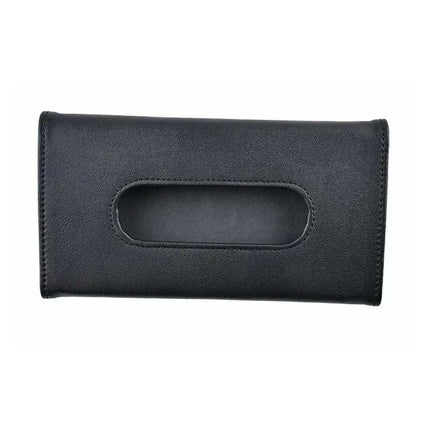 Car Tissue Box Holder For Sun Visor Leather Cover Napkin Holder Decor Portable