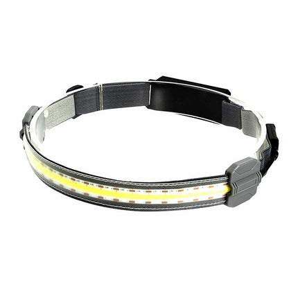 COB LED Headlamp Torch Flashlight Work Light Bar Head Band Lamp USB Charging