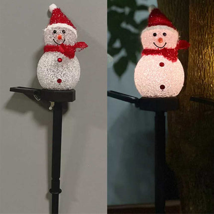 Solar Powered LED Snowman Light Decors Outdoor Garden/Yard Stake Lamp Christmas