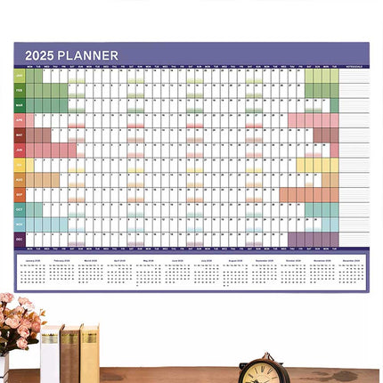 2025 Full Year Wall Planner Calendar Home Office Work Daily Calendar Wall Decor