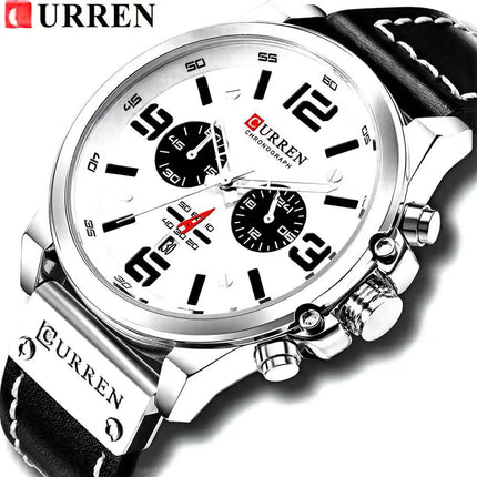 Men's Military Sports Wristwatch, Calendar Display Silicone Strap Casual Boys Watch 8314