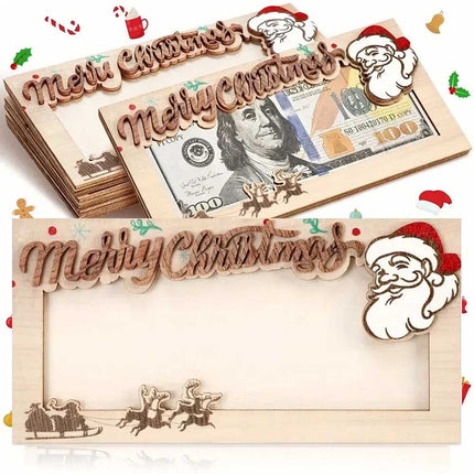 2pcs Assorted Cute Christmas Money Gift Wallets with Envelopes (Random Designs)
