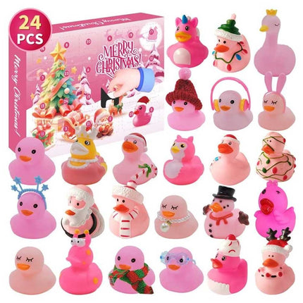 Christmas Countdown Calendar Pink Duckling Daily Surprise Blind Box Christmas Arrival Calendar