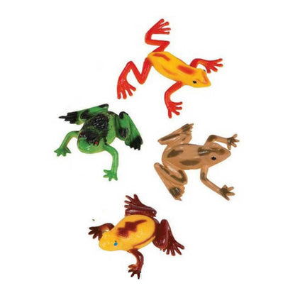 12 Mini plastic FROGS Collections Spring Nature Educational Toys model