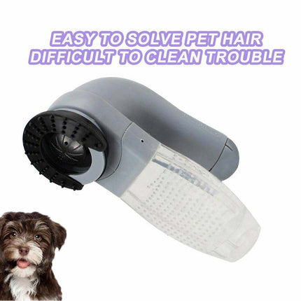 Electric Pet Dog Cat Hair Remover Cleaner Grooming Brush Comb Vacuum Trimmer