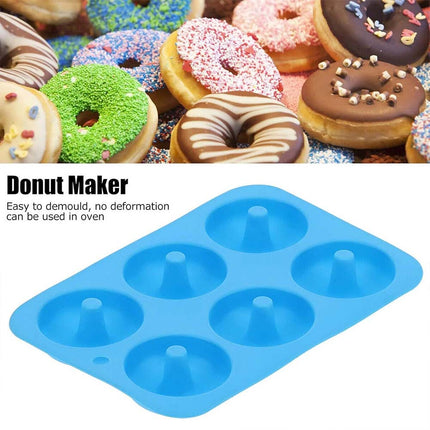 3PCS Silicone Donut Mold, Muffin Chocolate Cake Cookie Doughnut Baking Mould Tray