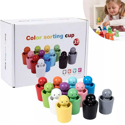 Color Sorting Cups, Matching Game Creative Play Early Educational for Party