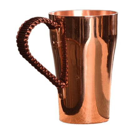 400ml Copper Moscow Mule Mug, Multipurpose Tea Coffee Cup for Hot & Cold Drinks