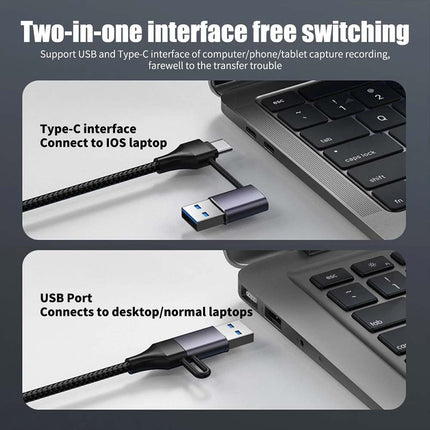1000Mbps 5-in-2 Type-C to USB 3.0 Ethernet RJ45 LAN Gigabit Adapter