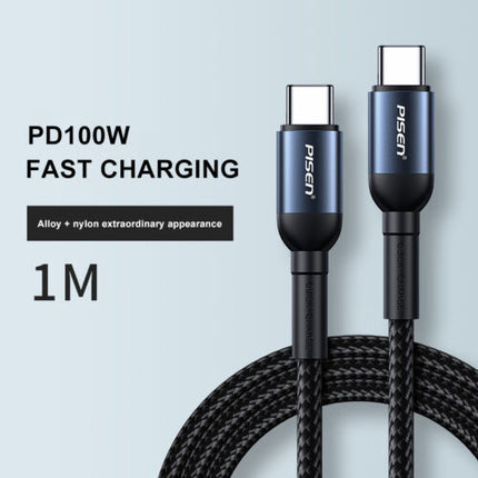 PISEN 100W fast charging cable Type-C to Type-C PRO PD3.1 GEN2 1M