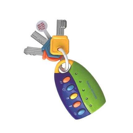 Baby Colorful Remote Pretend Toy Musical Car Key Colorful Flash Keychain Gift