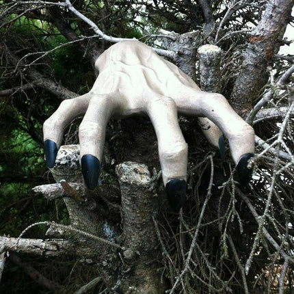 Scary Resin Hand‑Claw Wall Pendant, Halloween Art Craft Party Decoration Ornament
