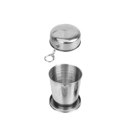 Folding 304 Stainless Steel Telescopic Drinking Cup for Camping Hiking