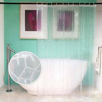 EVA Shower Curtain Waterproof Mildew Resistant 180×200CM Bathroom Bath Decor