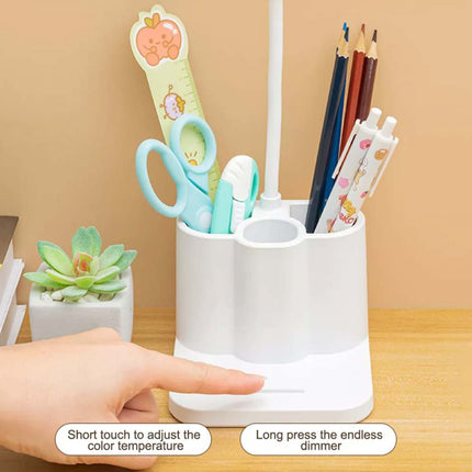 LED Desk Light Dimmable Touch Sensor Table Bedside Reading Lamp USB Rechargeable