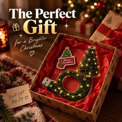 Santa Christmas Tree Projection Light, USB Powered Holiday Projector Night Lamp for Xmas Home Decoration