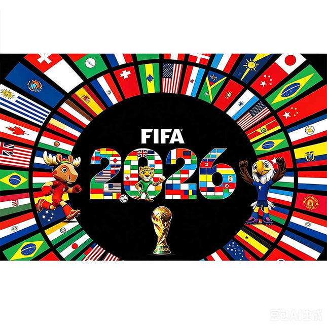 Football National Flag Wall Tapestry, Fan Party Decor Hanging Cloth 180x110CM